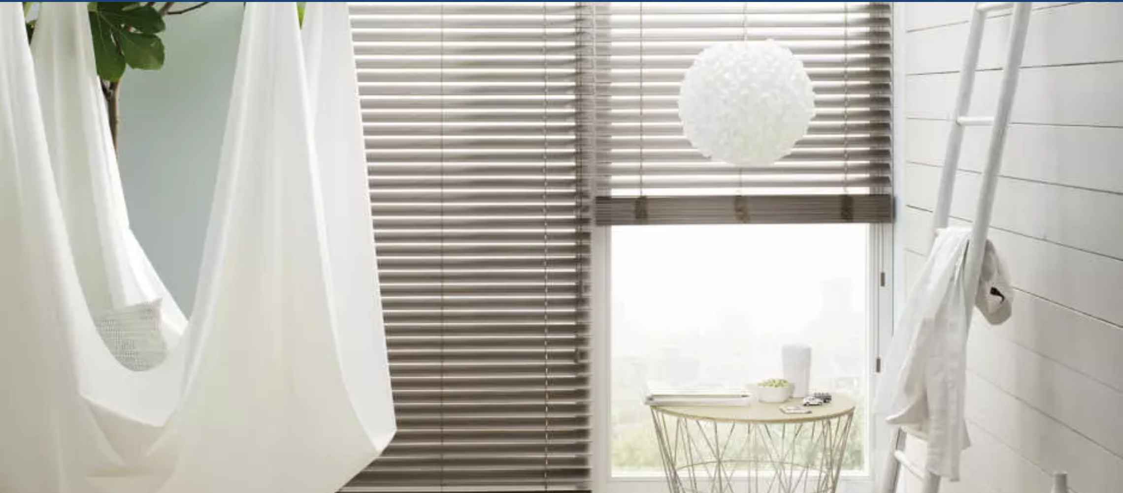 Traditional wooden blinds for bedroom windows